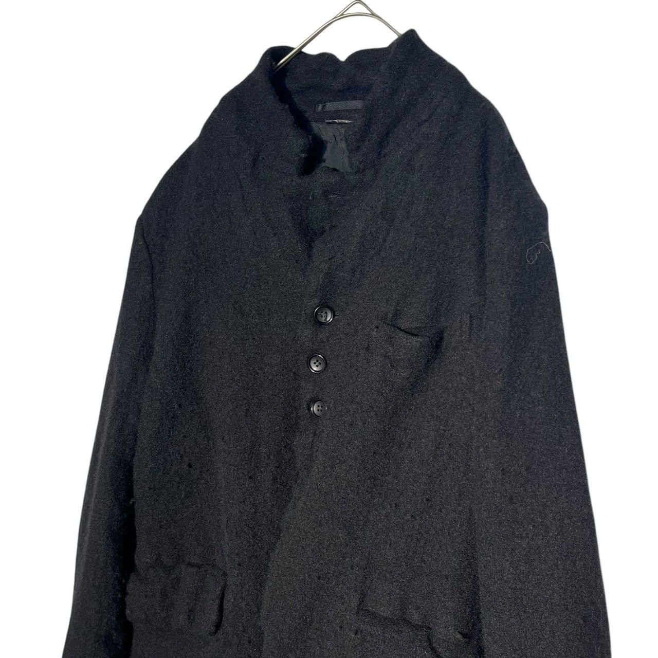 COMME des GARCONS HOMME PLUS(コムデギャルソンオムプリュス) 22AW Wool crimp tailored jacket  ウール縮絨 テーラード ジャケット PJ-J047 M ブラック AD2022 nomad期 - メルカリ