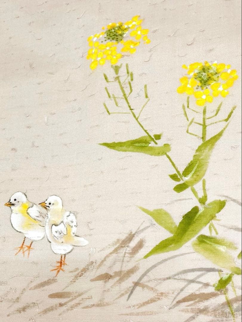 九寸名古屋帯 ひよこ