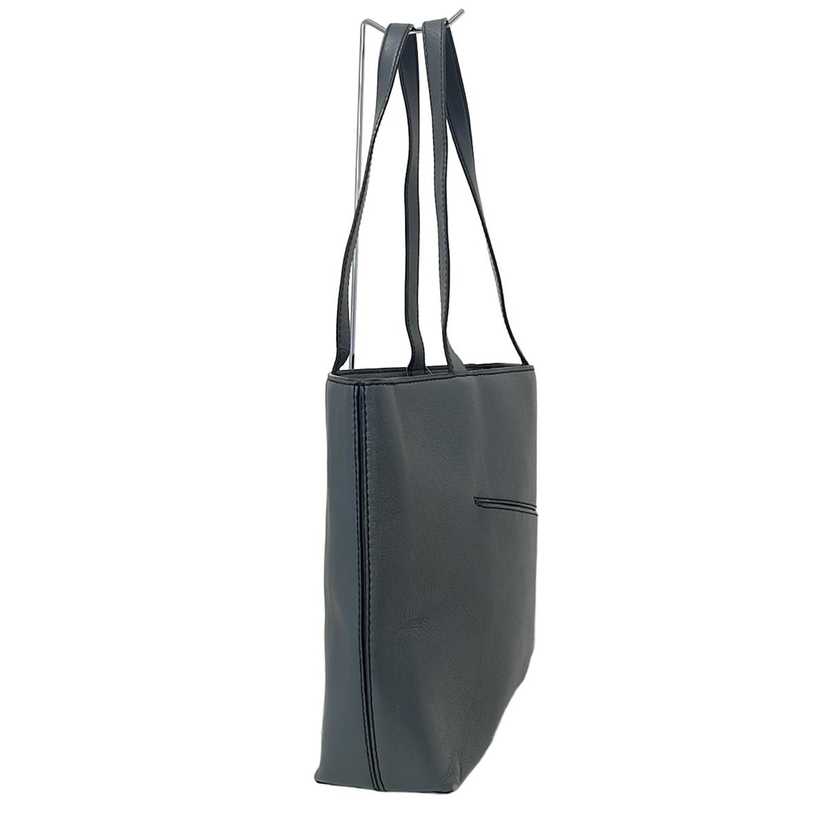 motherhouse マザーハウス トートバッグ 肩掛け グレー レザー ロゴ Motherhouse(マザーハウス) トートバッグ - グレー レザー