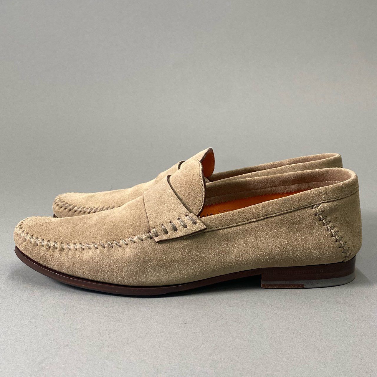 6i18 Santoni サントーニ イタリア製 スウェード ローファー スリッポン シューズ 9547 7 グレージュ スエード レザー メンズk02i WWW_OLIVIERBERNSTEIN_COM