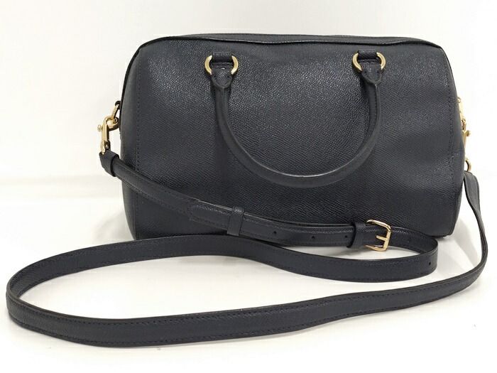 COACH ショルダーバッグ ハンドバッグ レザー ネイビー 79946