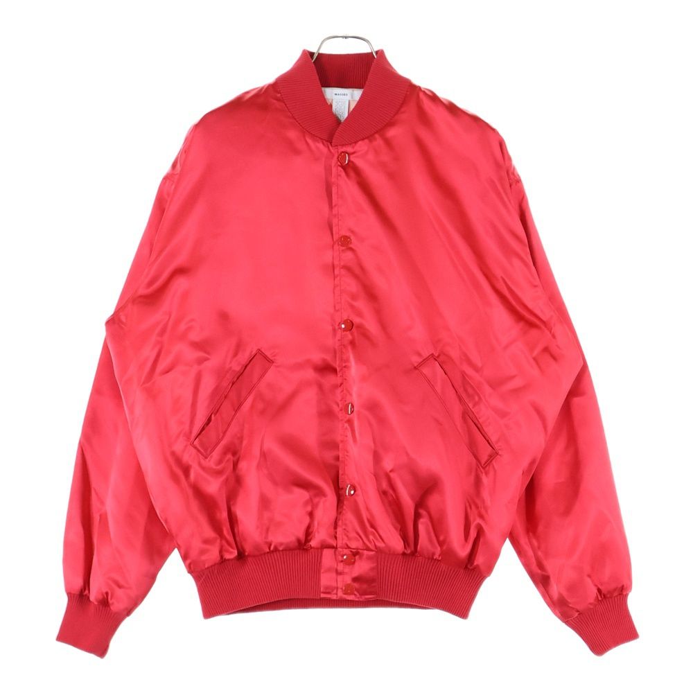 MASSES マシス 25SS SATIN JKT 刺繍ジャケット アウター ブラック