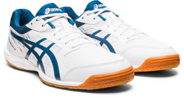 asics アシックス ATTACK HYPERBEAT 4 WHITE/MAKO BLUE 23.5 1073A056 100 | スポーツ スポーツ用品 グッズ ツール 雑貨 靴 シューズ 23.5センチ レディース メンズ 卓球 柔軟性 軽量 通気性 白