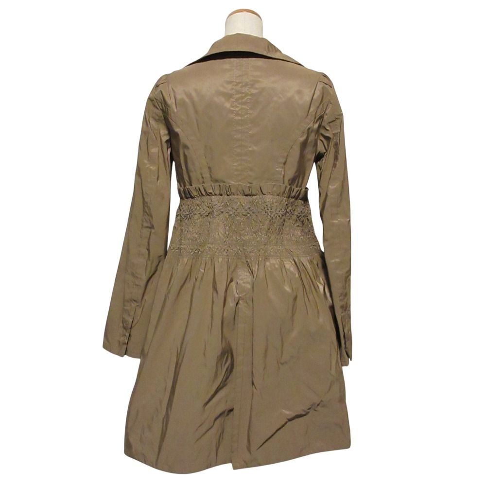 新品　エルマンノシェルヴィーノ　アンゴラ　ミンク襟　ベルト付きコート Filomo フード付きコート レディース 冬 M L ウールタッチ