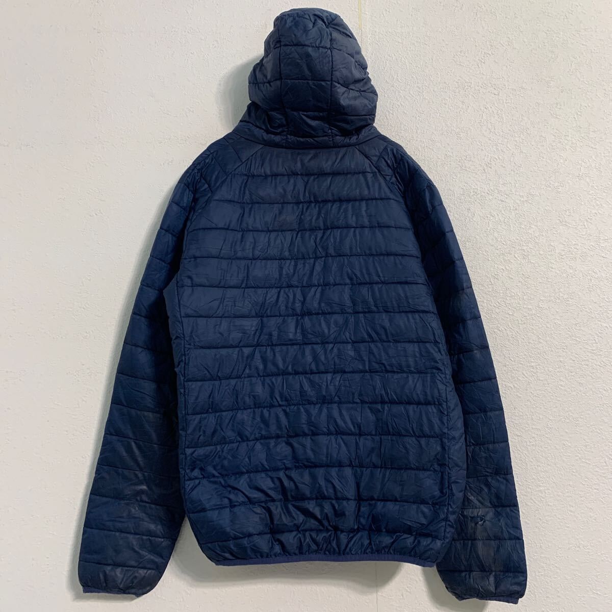 ellesse ダウンジャケット XL ネイビー エレッセ ジップアップ 