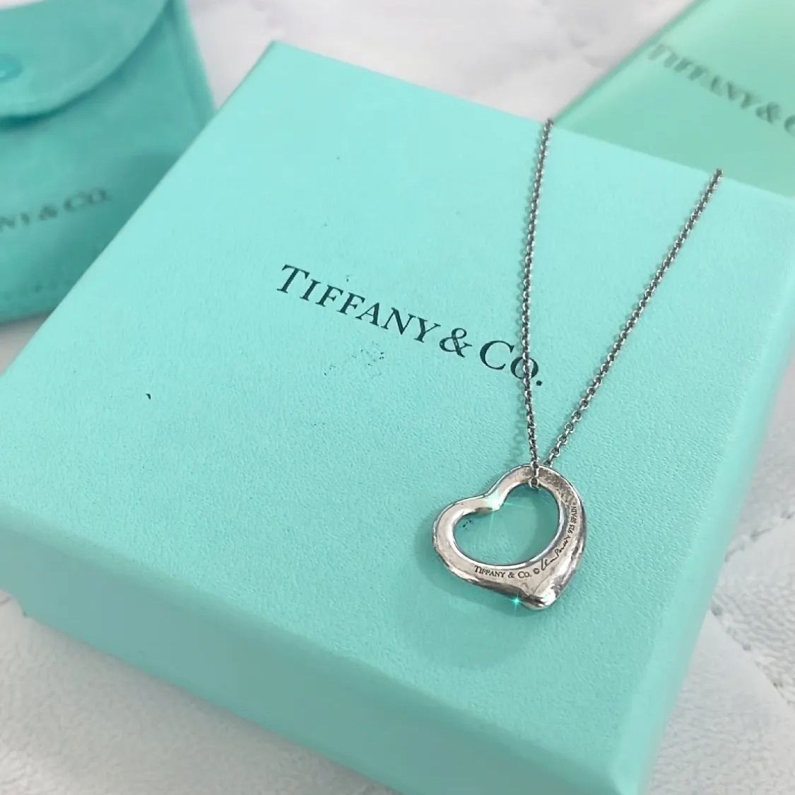 ティファニー オープンハートネックレス - メルカリ