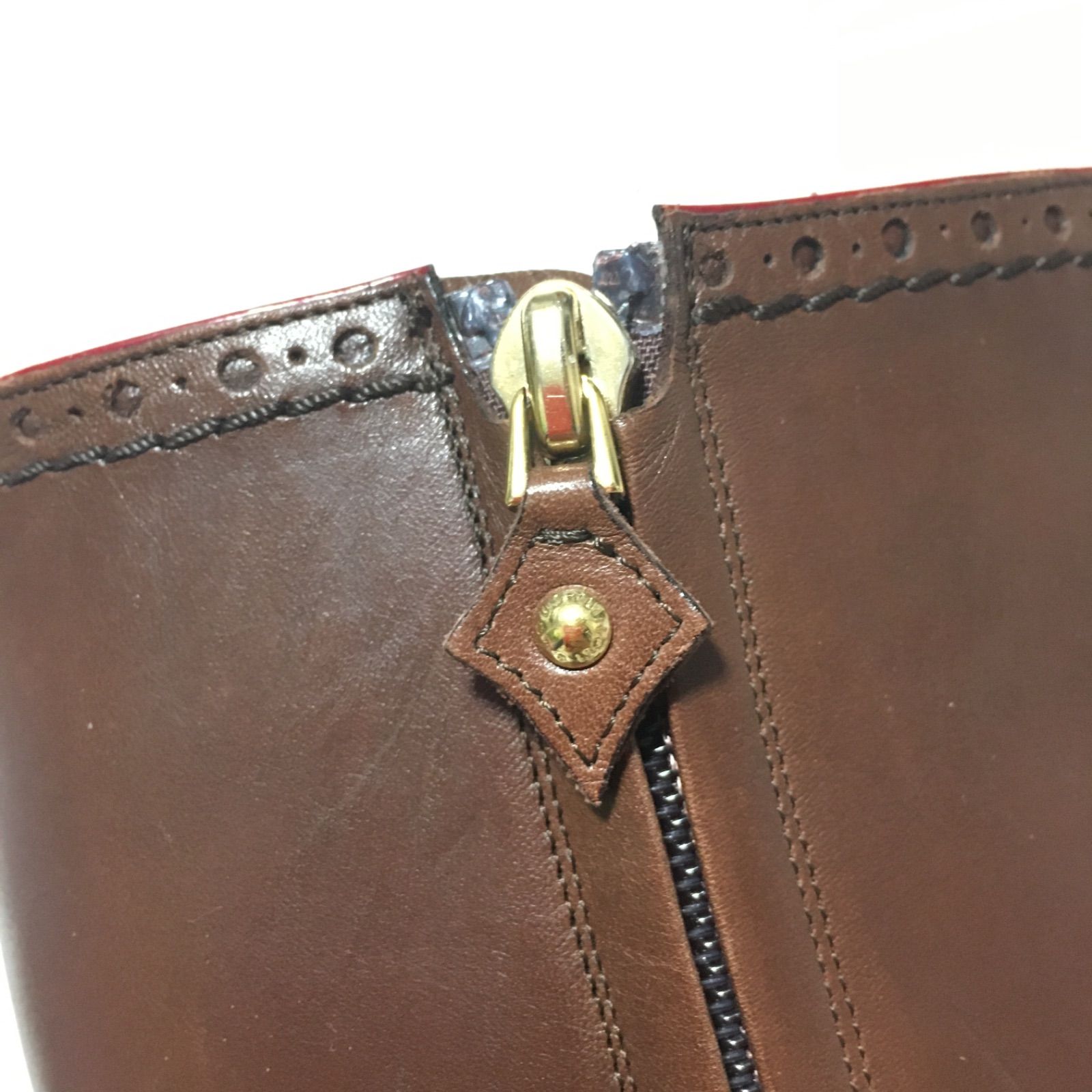 ルイヴィトン LOUIS VUITTON ロングブーツ ブラウン レザー 36