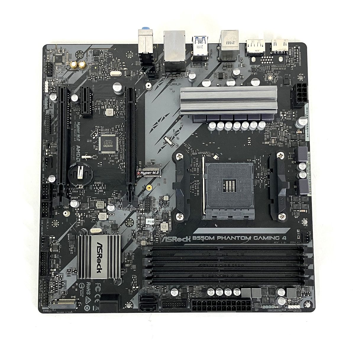 ASRock B550M PHANTOM GAMING 4 マザーボード PCパーツ ジャンク Y10037864