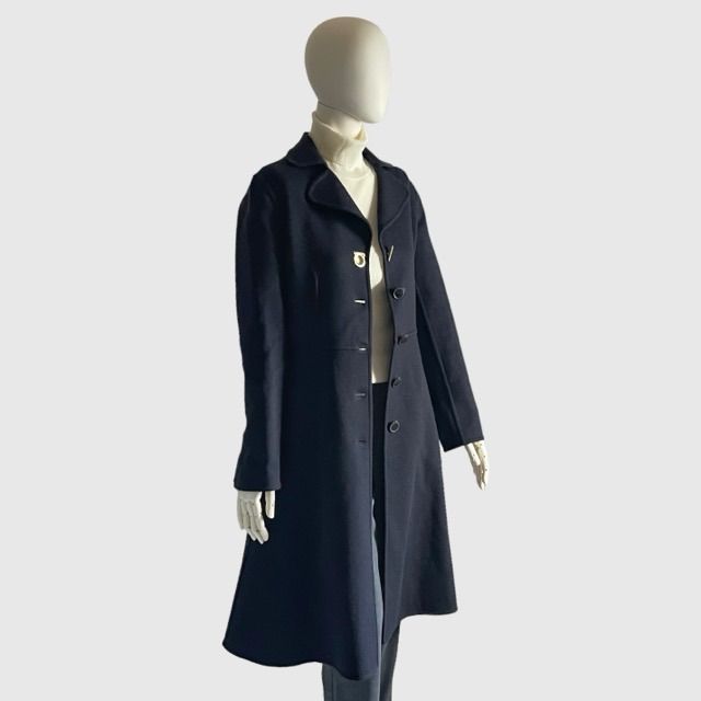 【激安通販 オンラインショップ】 Ferragamo Salvatore フェラガモ メルカリ - ネイビー コート ジャケット・アウター