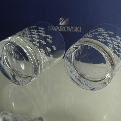 未使用 スワロフスキー SWAROVSKI ガラス グラス ペア