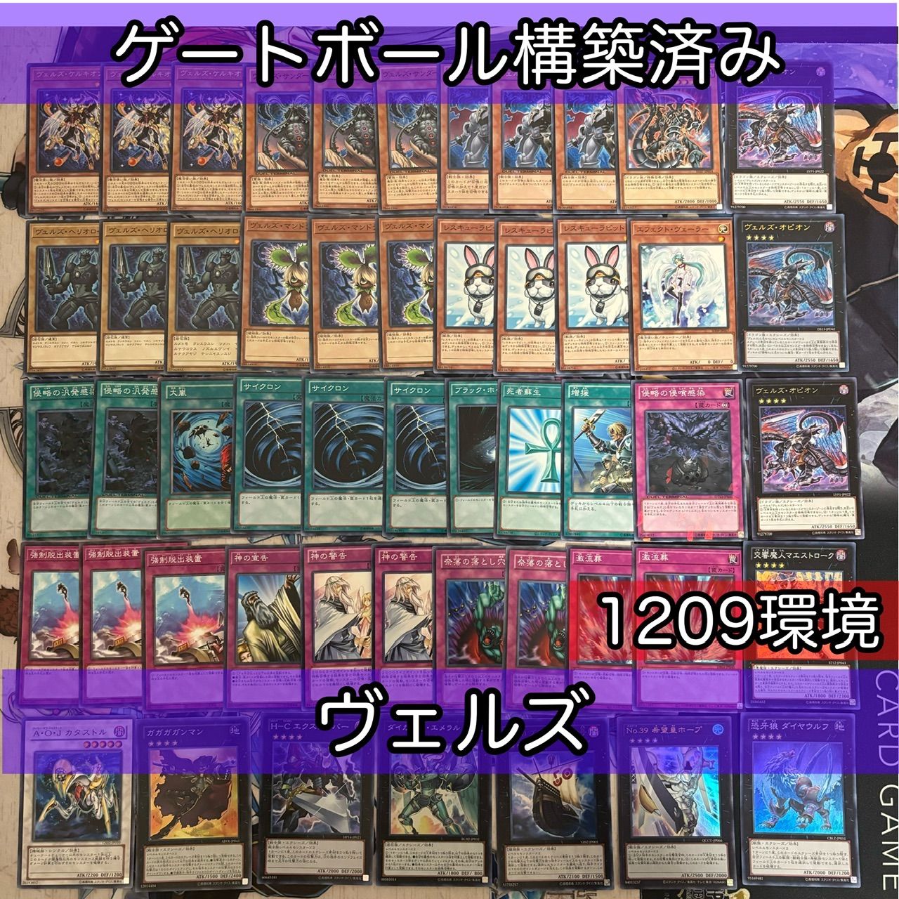 遊戯王　 1209 ヴェルズデッキ　セイクリッドデッキ　　ゲートボール 遊戯王 1209 ヴェルズデッキ セイクリッドデッキ ゲートボール 遊戯王
