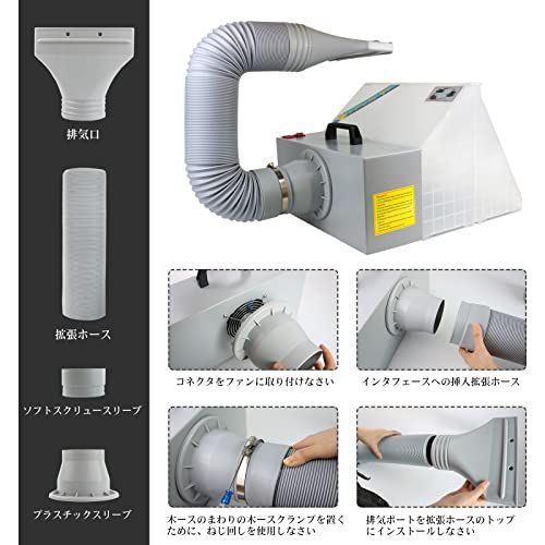 塗装ブース  Ausuc  スプレーブース　HS-E420DC Amazon | Ausuc スプレーブース LEDライト付 エアーブラシ用