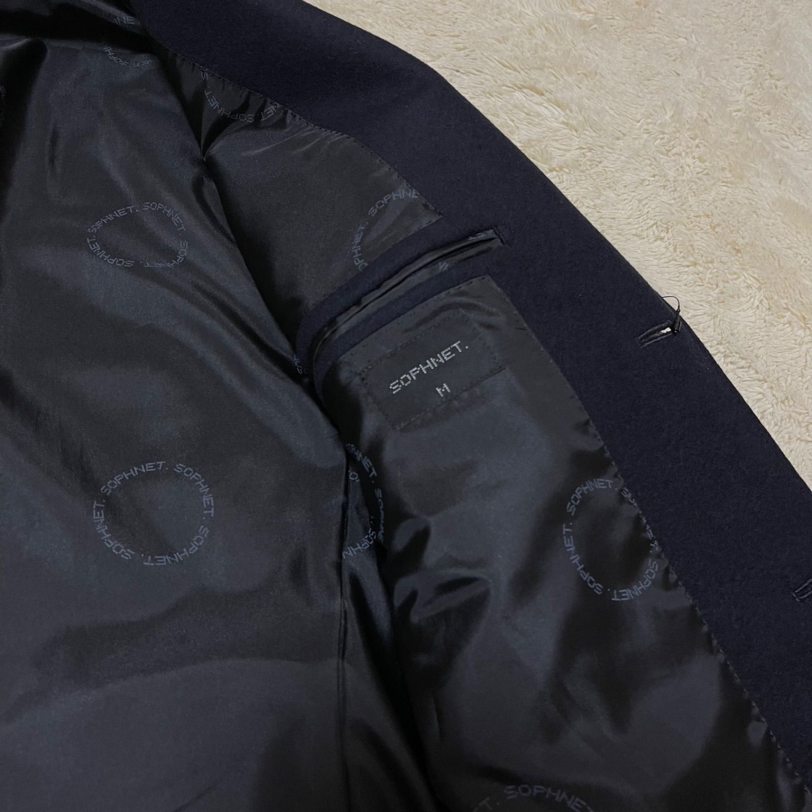 カシミヤ混ウール チェスターフィールドコート