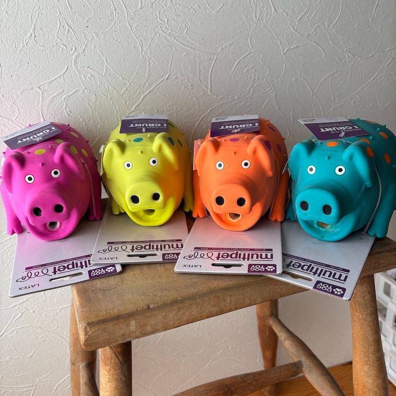 ラテックスグランティングピッグMULTIPET Grunting Pigs 9"