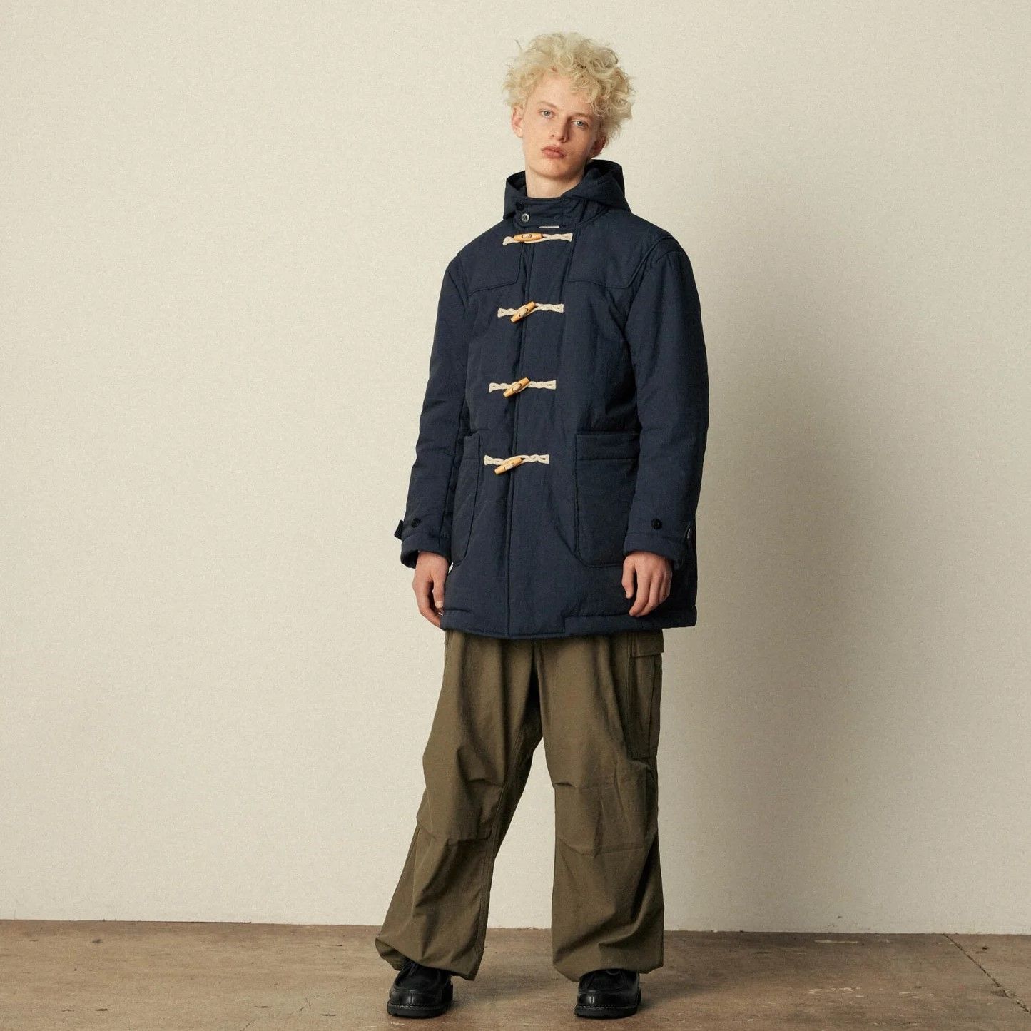 ARMY TWILL ネイビー ダッフルコート ARMY TWILL アーミーツイル COTTON NYLON DUFFEL COAT NAVY コットン