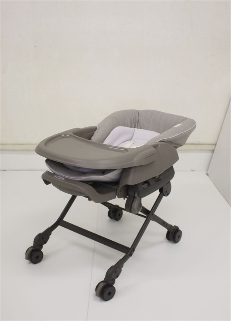 【美品】 コンビ ネムリラ シンプライト ハイローチェア 手動 【丸洗い済み】 美品 手動 ネムリラ Simplight シンプライト マーブルベージュ