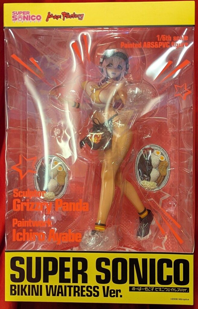 新品 マックスファクトリー すーぱーそに子 ビキニウェイトレスVer. 1/6 全高約280mm! フィギュア「すーぱーそに子 ビキニウェイトレス