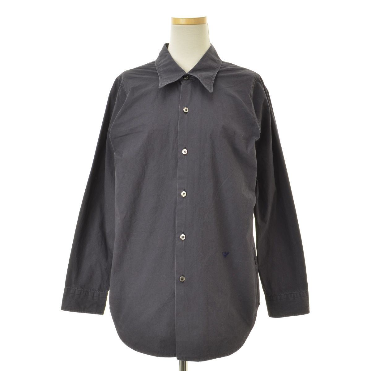 MADISONBLUE】MB204-5042 LAW COLLAR ローカラー マダム長袖シャツ 