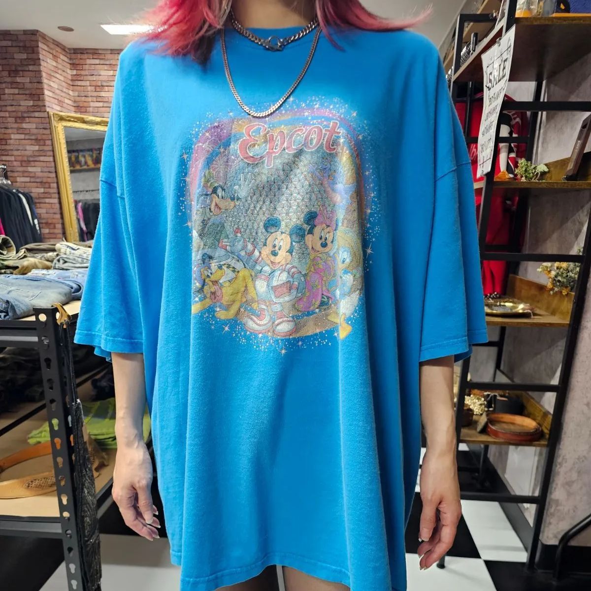 US古着】USA製 Walt Disney World Mickey Big Size T-Shirt | ウォルト 
