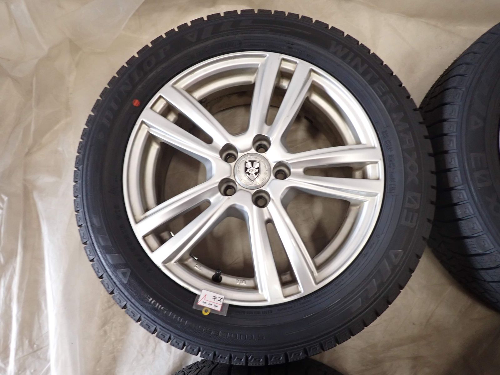 毎日がバーゲンセール！ 冬 製 4本 会社宛 205 55R16×6.5J 91S ダンロップ WINTER MAXX WM03 アルミ プリウス カローラ インプ PCD100 NO D6306