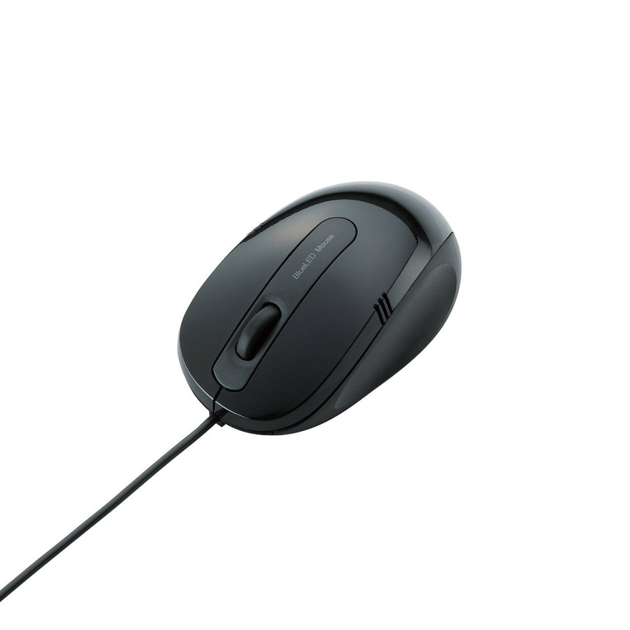 エレコム 有線マウス BlueLED 3ボタン Sサイズ 1.0mケーブル ブラック M-BL16UBBK [ブラック] [Sサイズ]