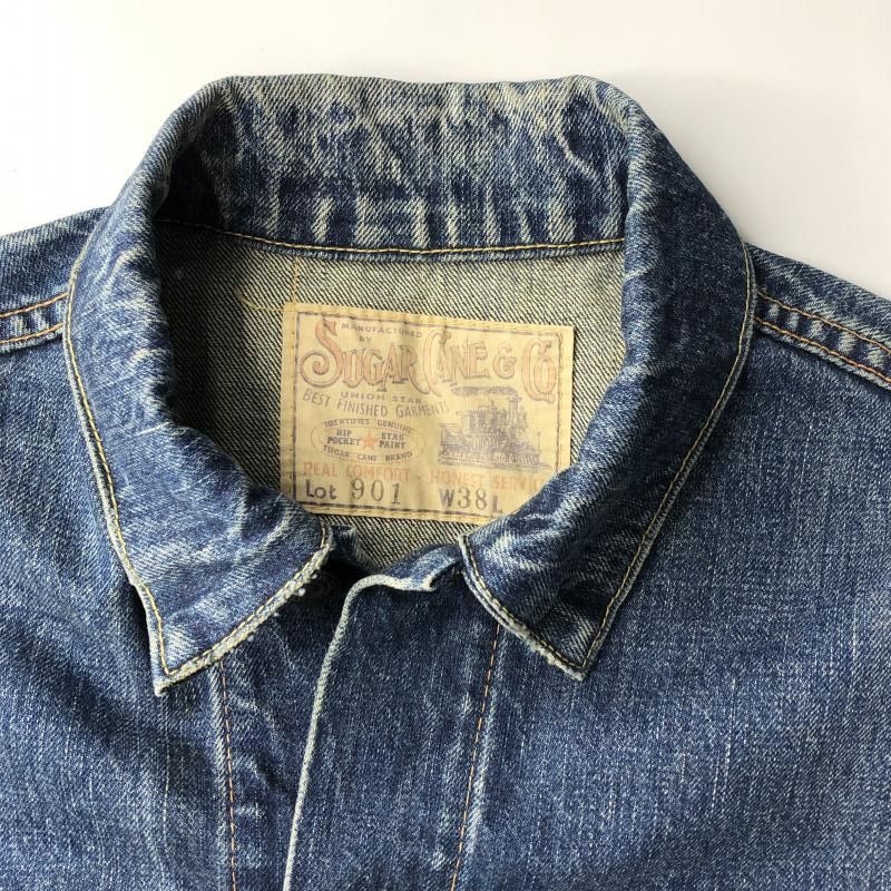 中古】SUGAR CANE 901 デニムジャケット 38 ブルー シュガーケーン[10