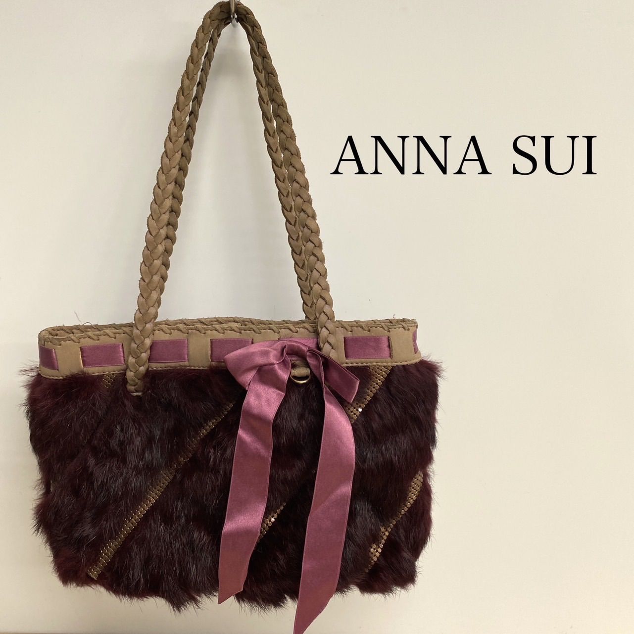 ANNA SUI アナスイ ファー レディース ショルダーバッグ B168 - メルカリ
