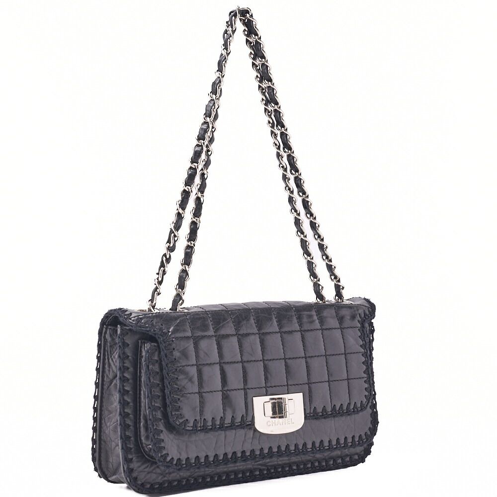 CHANEL シャネル ショルダーバッグ チョコバー ターンロック