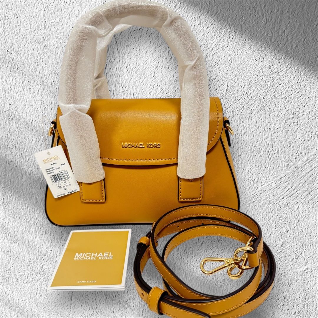 ＊マイケルコース　キャメル系ショルダーバッグ　未使用＊ □新品□未使用□ MICHAEL KORS マイケルコース レザー 2WAY