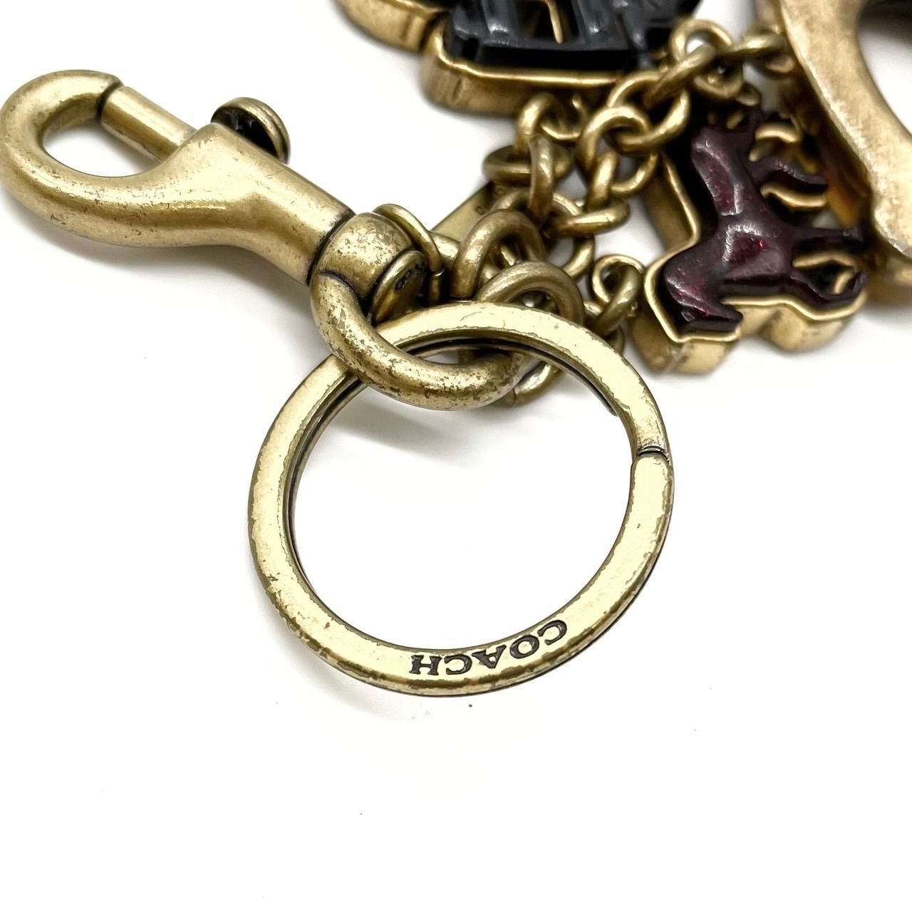 COACH 未使用 コーチ キーホルダー キーリング レザー 紳士 ブラウン 茶 新品 コーチ キーホルダー COACH アウトレット ボトルオープナー キーフォブ