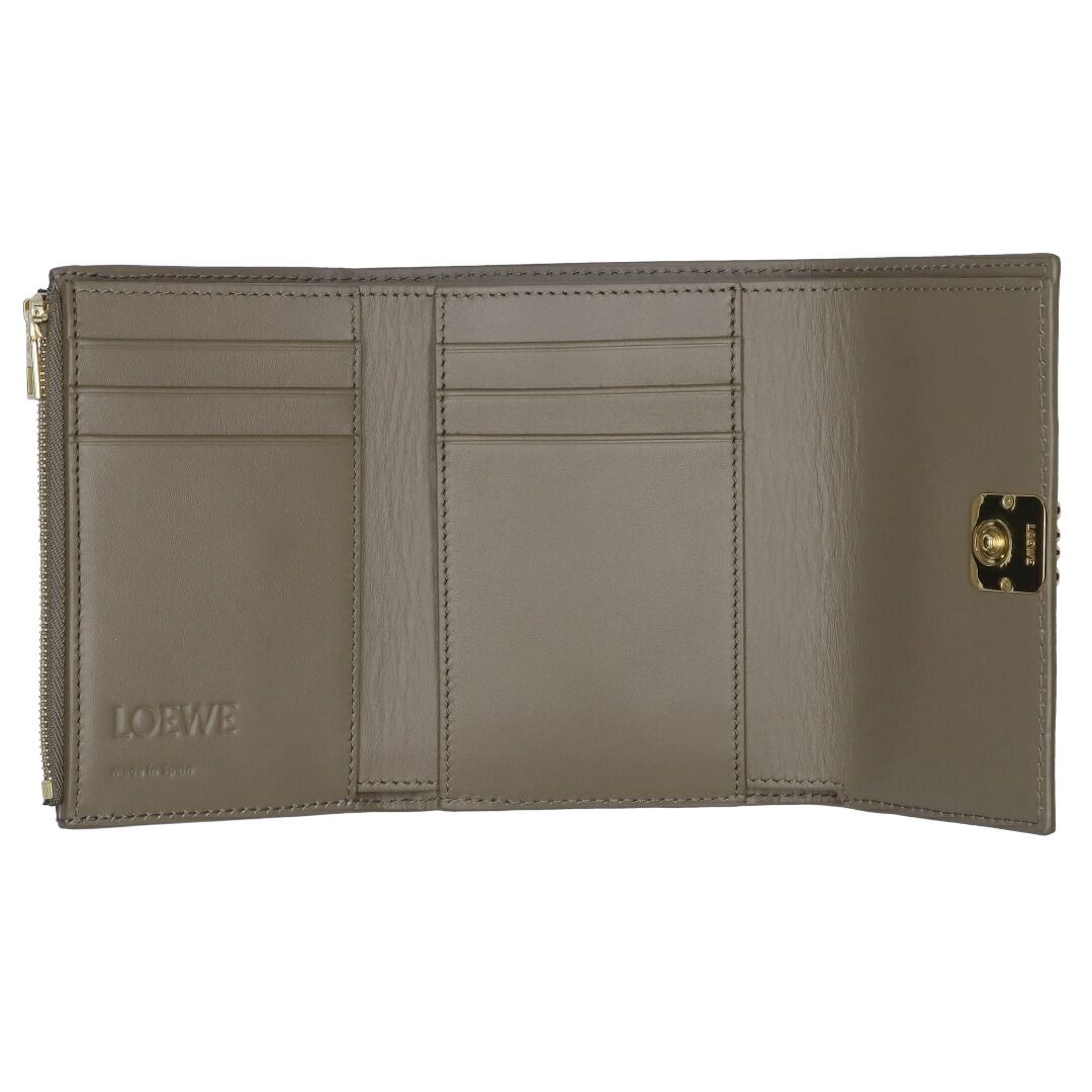 ロエベ LOEWE 折財布 三つ折り財布 アナグラム バーティカル