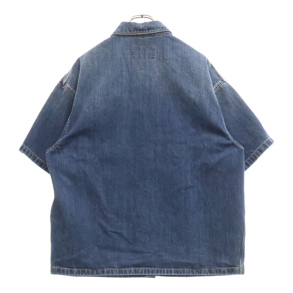 PRADA (プラダ) Denim Short Sleeve Shirt トライアングルロゴプレート
