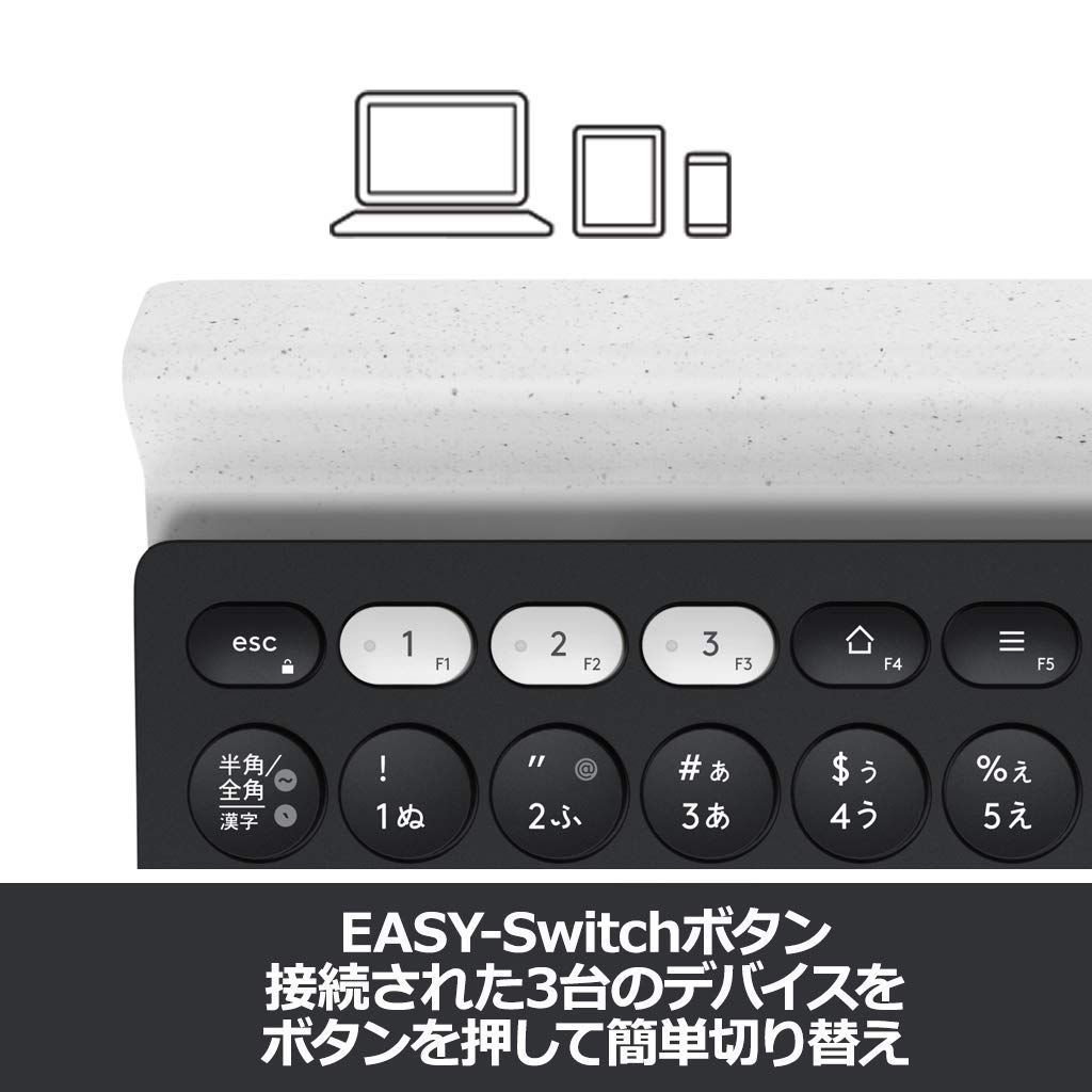 ロジクール ワイヤレスキーボード K780 Bluetooth Unifying ワイヤレス