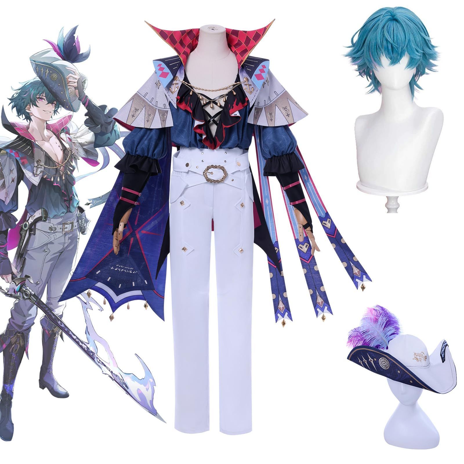 衣装 ウィッグ DRSONND 鳴潮 ブランド コスプレ 衣装 ウィッグ 帽子 全セット付き Brant コスチューム 人気 ゲーム 撮影 変装 仮装 学園祭 舞台装 文化 ハロウィン