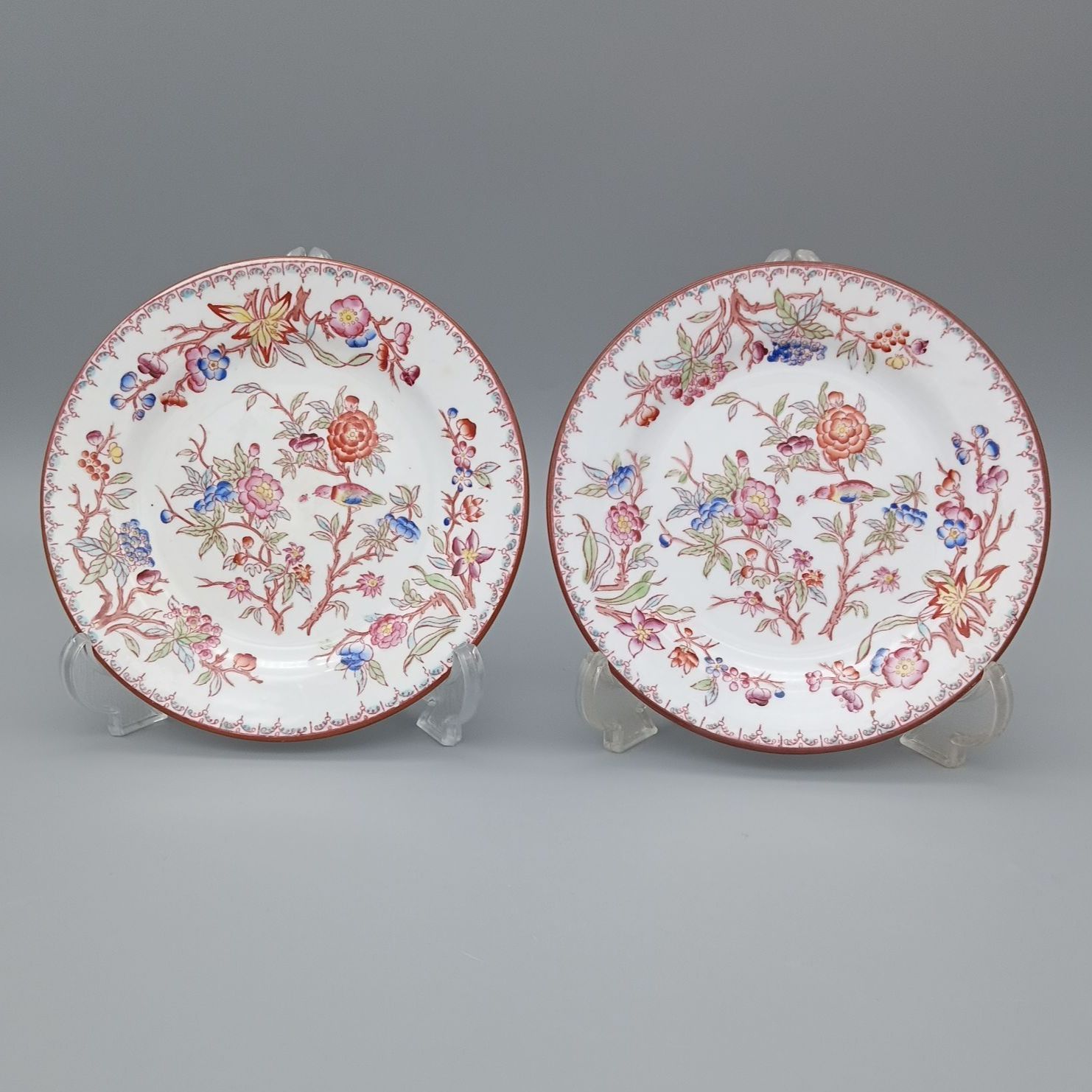 サルグミンヌ ミントン 小皿 12cm 2枚 セット 1860～1922年製 SARREGUEMINES