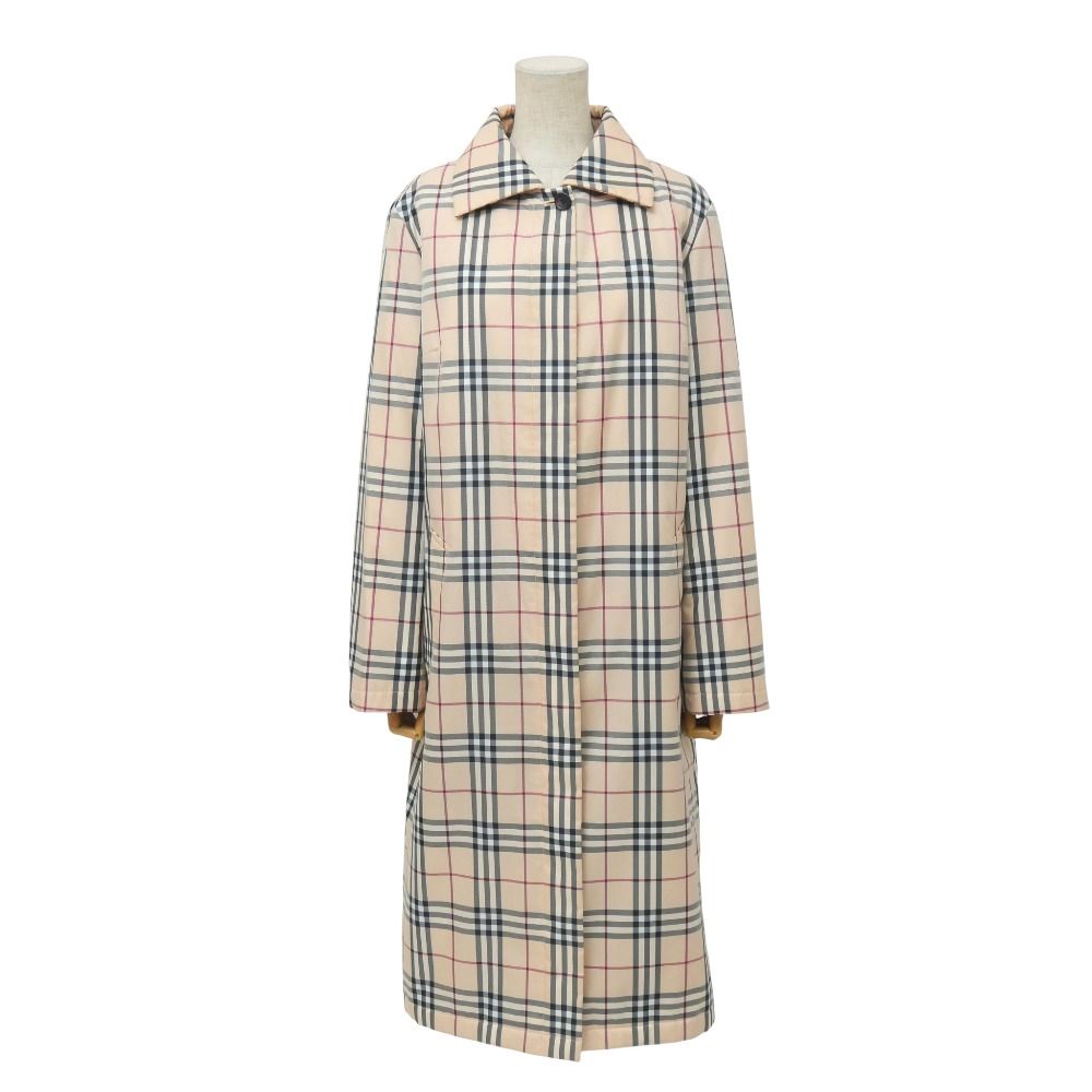 BURBERRY バーバリー ステン コート サイズ40 チェック 中綿 ロングコート バルマカーンコート ブランド古着 20251015 RA6221