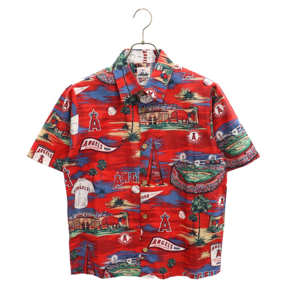 MLBエンジェルスアロハシャツ、Rayn SPORTS MLB® LOS ANGELES ANGELS SCENIC – Reyn Spooner
