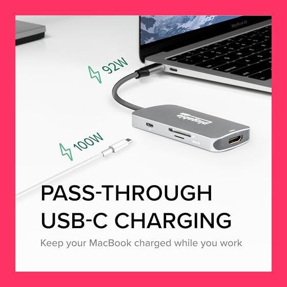 Plugable 7-in-1 USB-C ドッキングステーション デュアル HDMI 対応