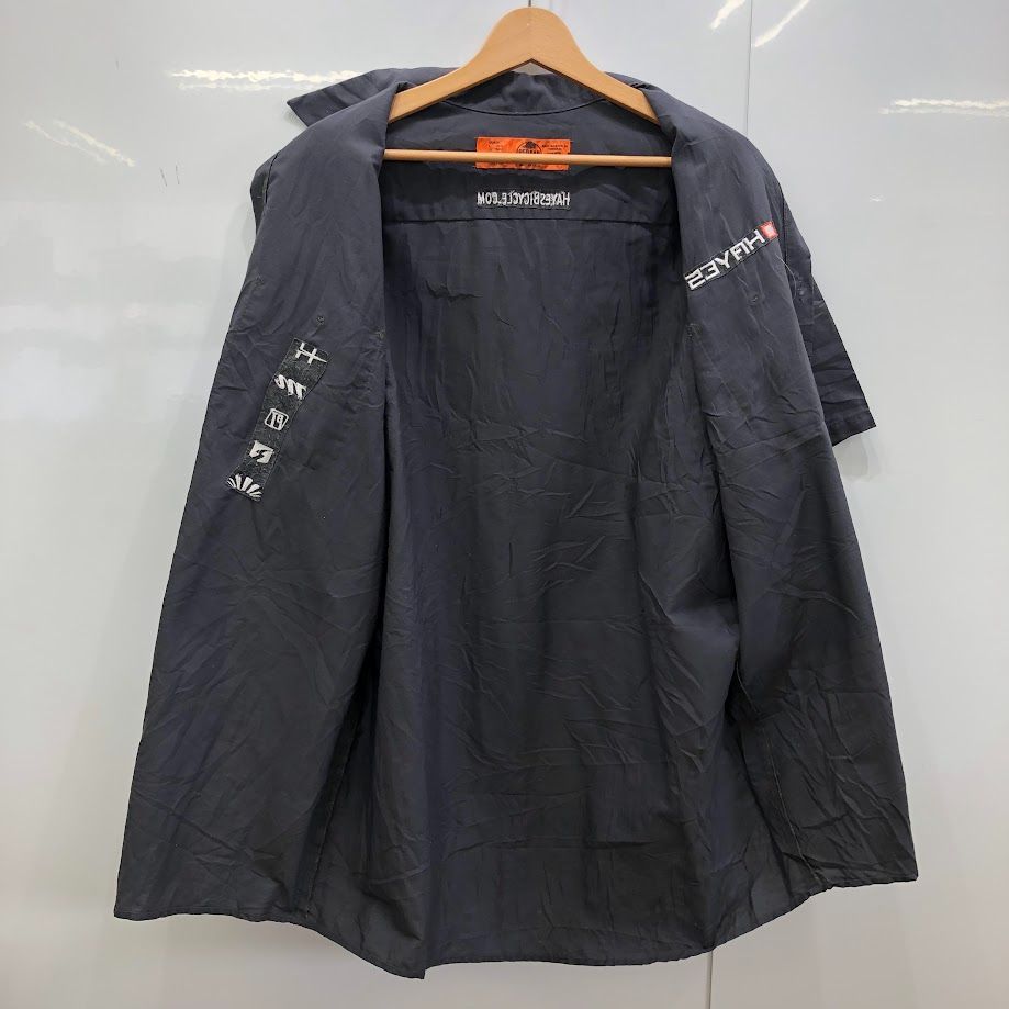 USAデザイン レッドキャップ バックプリント 2XL 古着半袖 ワークシャツ RED KAP/レッドキャップ ワークシャツ 半袖 企業シャツ フロント