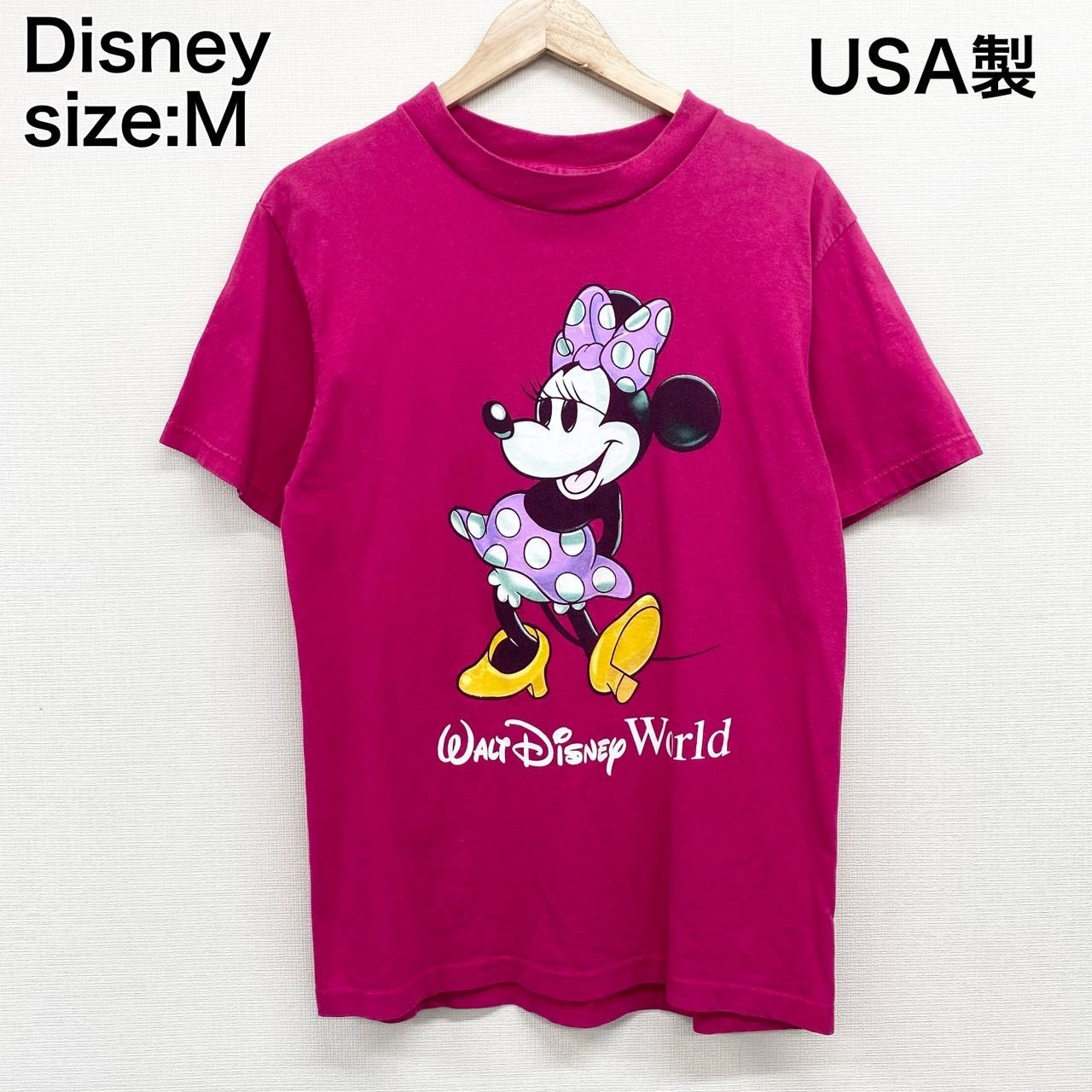 US古着 USA製 ディズニー キャラクター Tシャツ 半袖 ミニーマウス