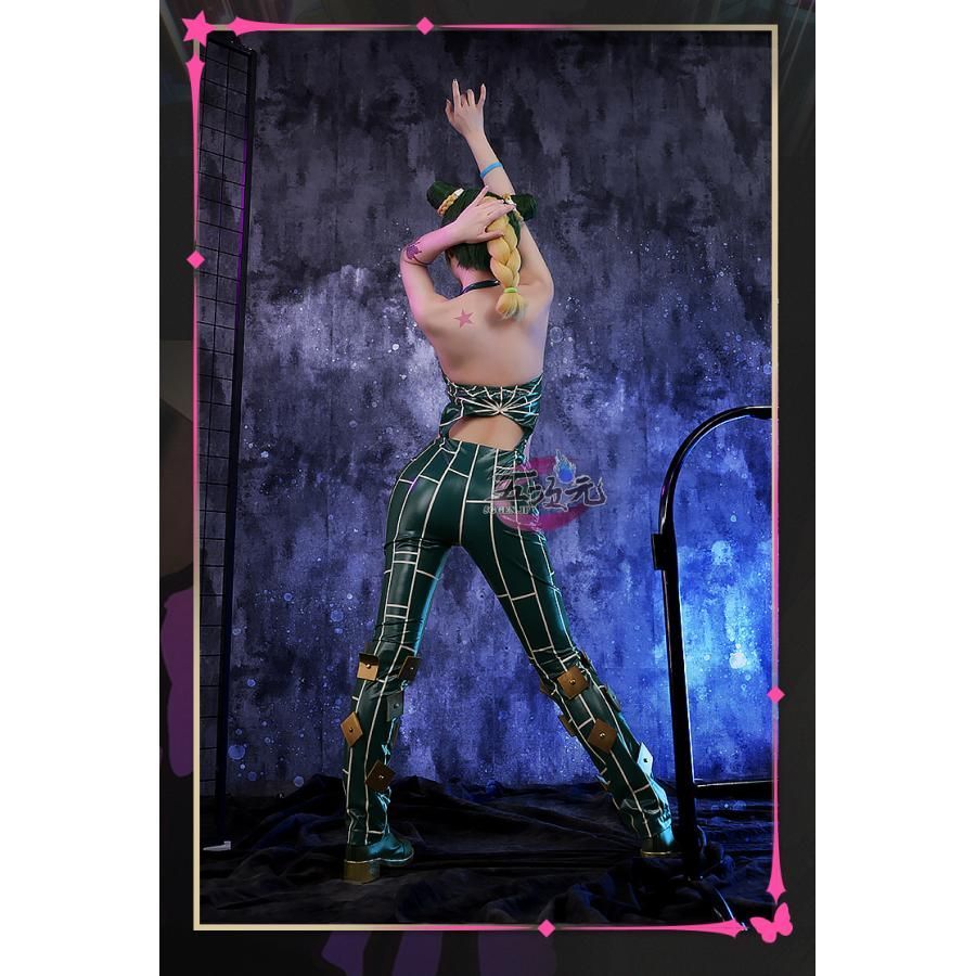 ♥ 三分妄想 ジョジョの奇妙な冒険 ストーンオーシャン ジョリーン 空条 徐倫 コスプレ 衣装 ウイッグ 追加可