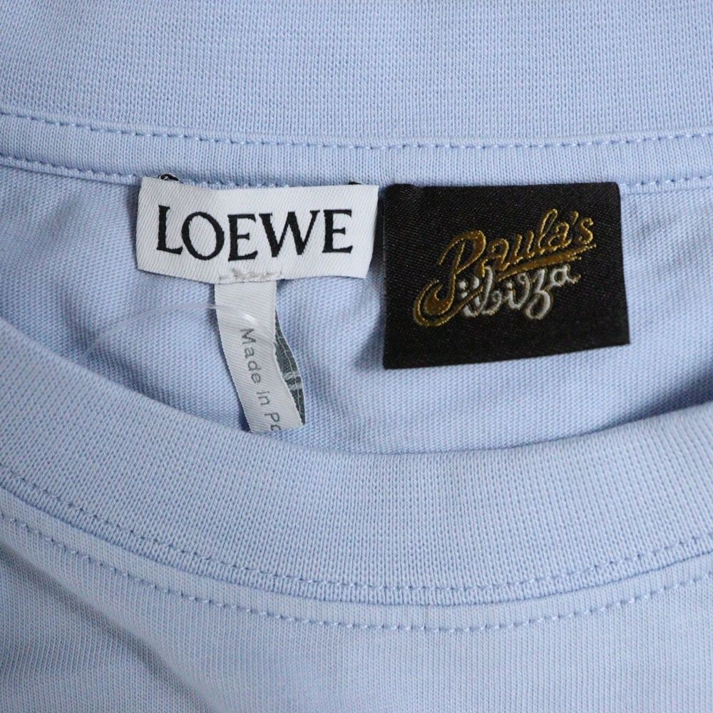 LOEWE (ロエベ) フロントアナグラムロゴ刺繍 クロップドTシャツ 半袖  