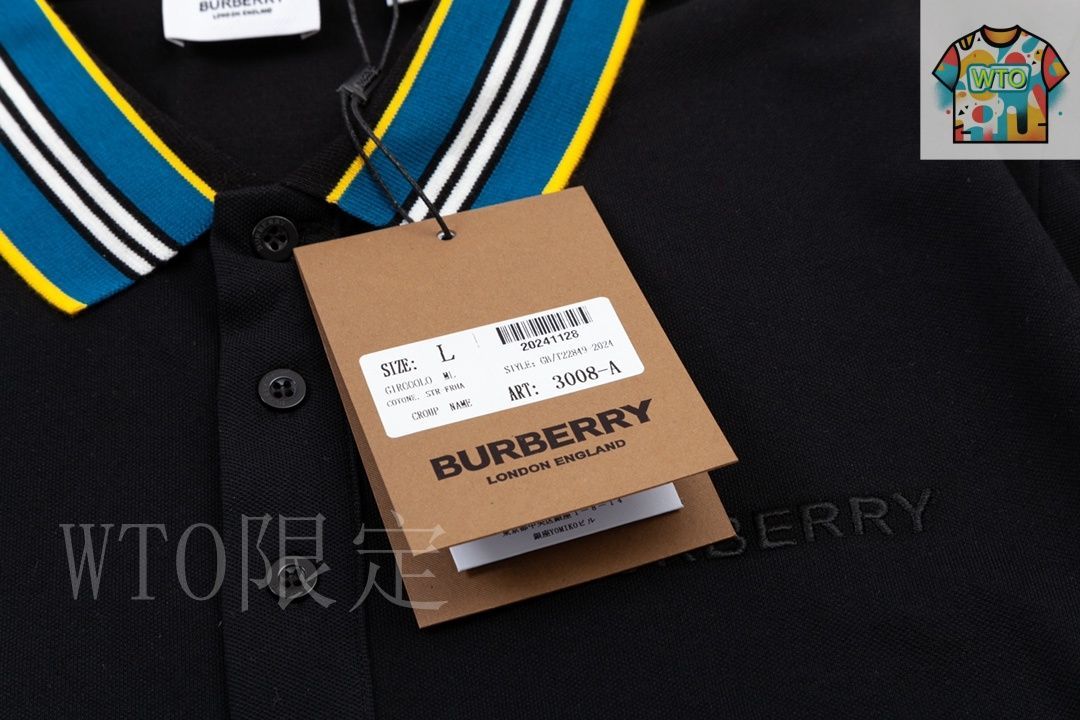 今日WTO】BURBERRY 小ロゴ刺繍 異色?接ポロ-BM38 - メルカリ