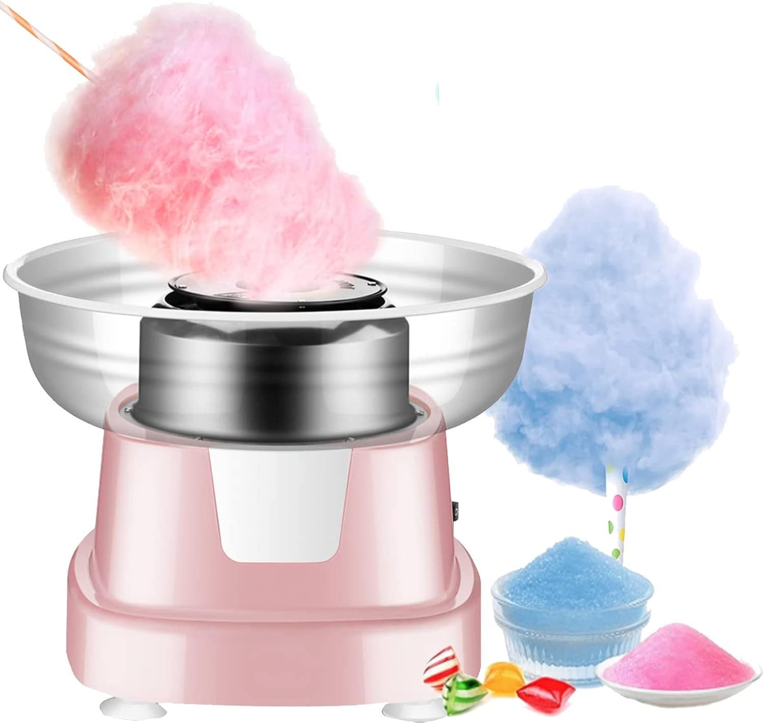 わたあめ機 わたがし機 家庭用 綿菓子機 わたあめメーカー 綿菓子製造機 わたあめ作り おもちゃ 綿飴機 綿あめ製造機 全自動 誕生日プレゼントとして 家庭 業務用 巨大わたあめが家庭で楽しめる ブルー