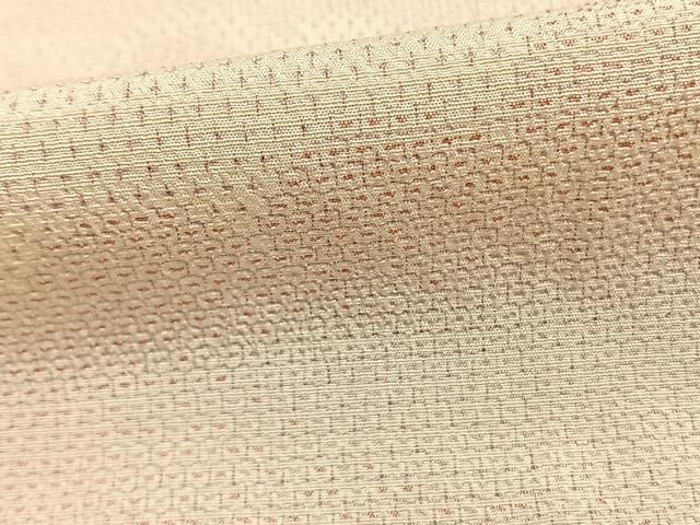 平和屋着物▽本塩沢 単衣 110亀甲 雲取り文 正絹 逸品 AAAZ9539fy