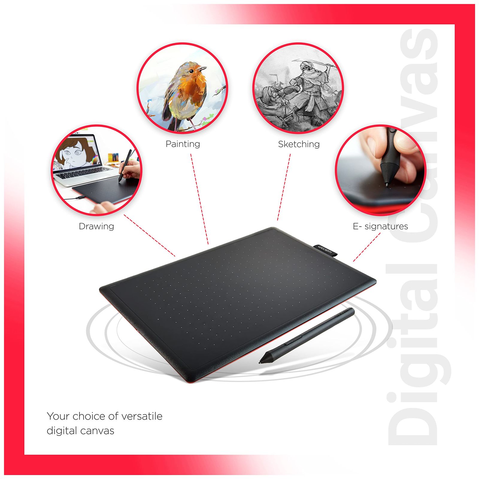 One by Wacom ペンタブレット （板タブ） Wacom One ワコム .: 使って
