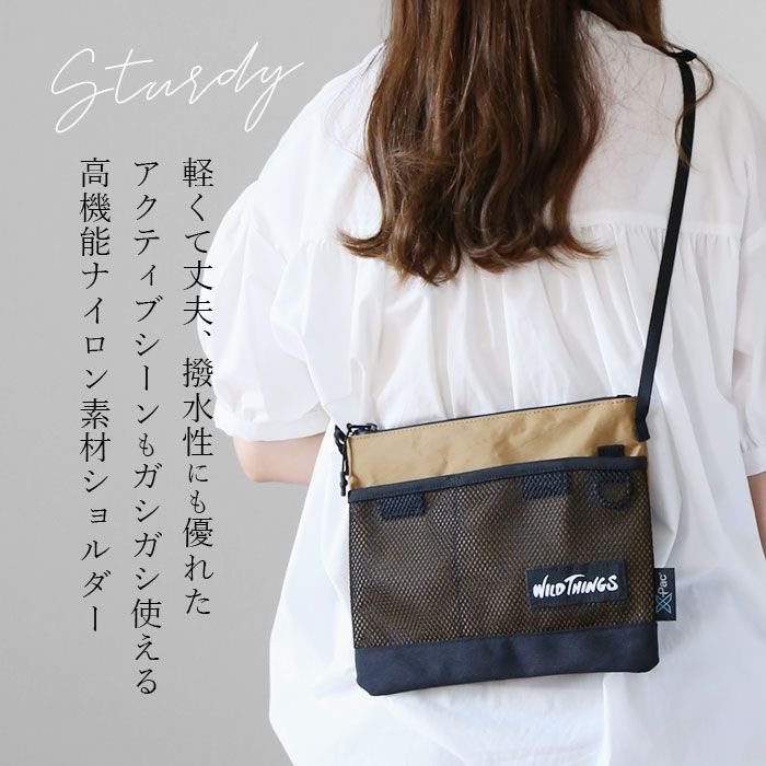 WILD THINGS サコッシュ WT-380-2901-BLACK WILD THINGS ワイルドシングス サコッシュ WT-380-2901-BLACK