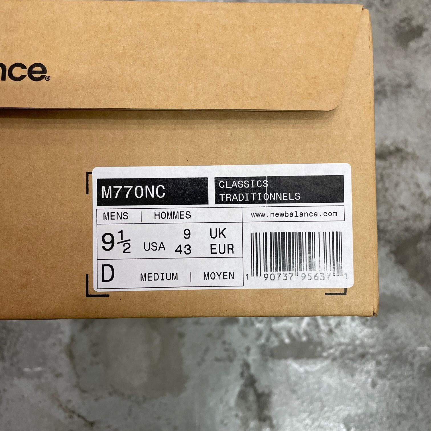 NEW BALANCE M770NC レザー スニーカー ニューバランス 27.5cm 74395A1 