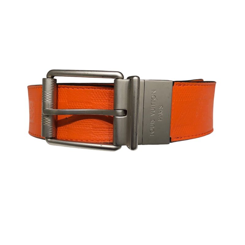 ルイ・ヴィトン LOUIS VUITTON サンチュールボストン M9389 オレンジ メンズ ベルト