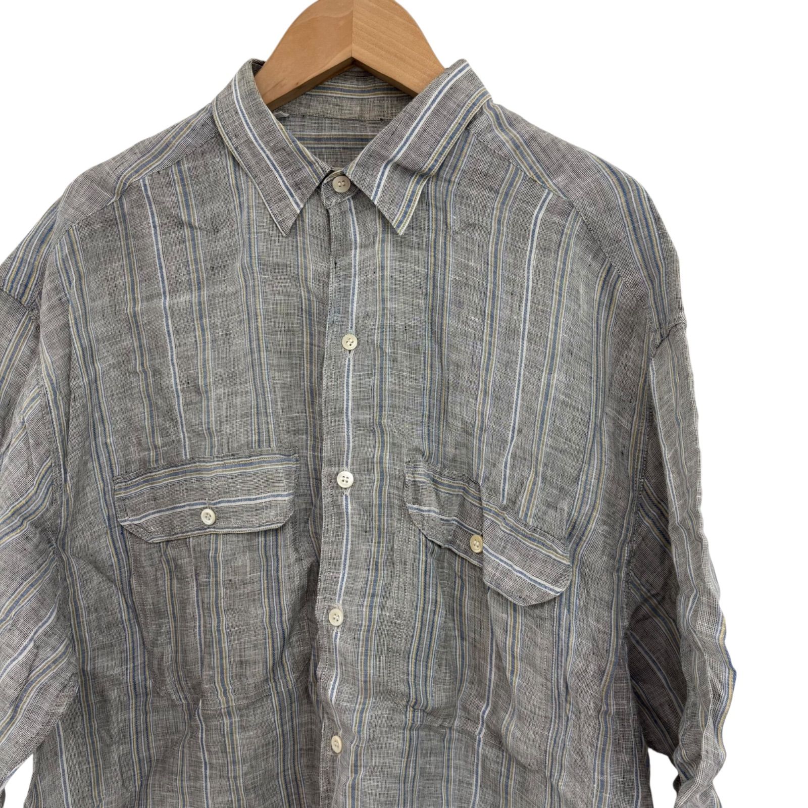 TR9 Ermenegildo Zegna エルメネジルドゼニア リネン 半袖シャツ